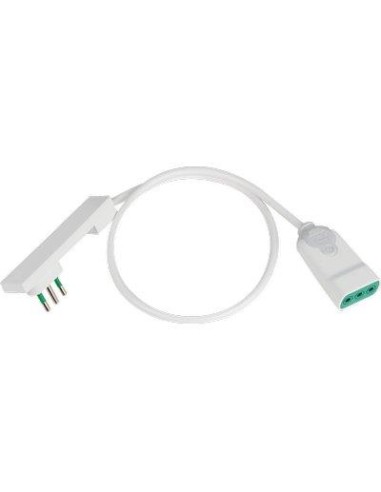 PROLUNGA LINEARE CLOCK BIPASSO FME BIANCO 2P+T 16A BIPASSO N°XMMQ 3X0,75 MT 1,0
