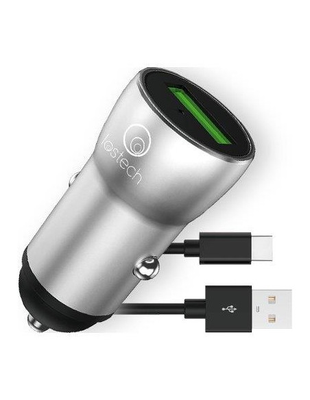 CARICABATTERIA SMARTPHONE AUTO LS-F LOSTECH TYPE-C CORPO METALLO VOLT 12 A 2,0