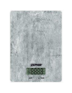 BILANCIA DIGITALE CUCINA ZHS439 ZEPHIR KG 5/GR 1 PIETRA 1XCR2032 NON INCLUSA