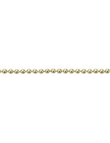 CATENA A PERLINE OTTONATA D.MM 3,6 MT 25