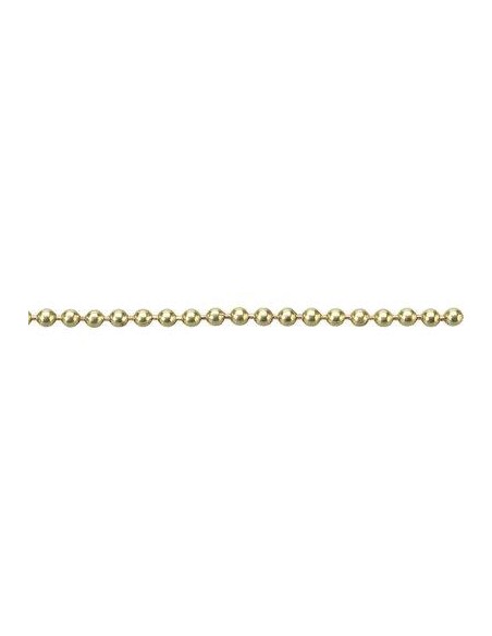 CATENA A PERLINE OTTONATA D.MM 3,6 MT 25