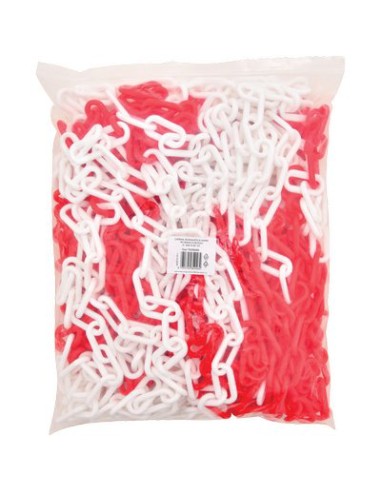 CATENA SEGNALETICA HAND PLT  BIANCO/ROSSO D.MM 8 MT 25
