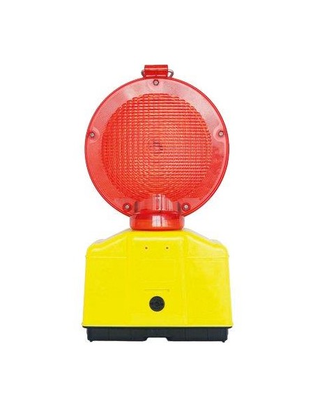 LAMPEGGIATORE CANTIERE LUCE LED ROSSO POSTO 2 BATTERIE