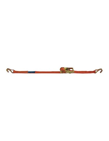 CINGHIA A TRAZIONE 2 UNCINI + CRIC 8181 ROBUR L.MT 6,0 H.MM 35 KG 1000