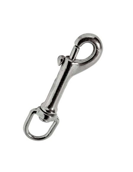 MOSCHETTONE REDINE LUNGO OTTONE NICHELATO KONG + GIRELLO L.MM 77+1/2