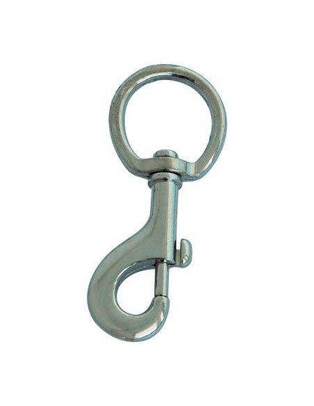 MOSCHETTONE REDINE OTTONE NICHELATO + GIRELLO L.MM 121+1"1/4