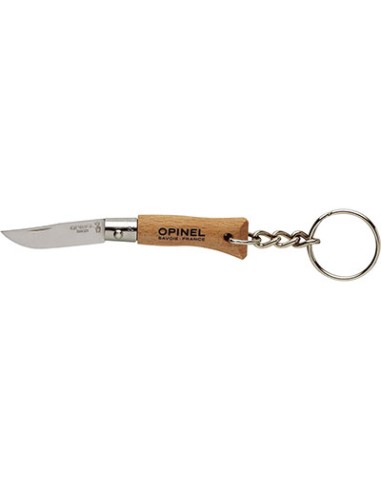 PORTACHIAVE COLTELLO OPINEL INOX/FAGGIO N° 4 MM 50