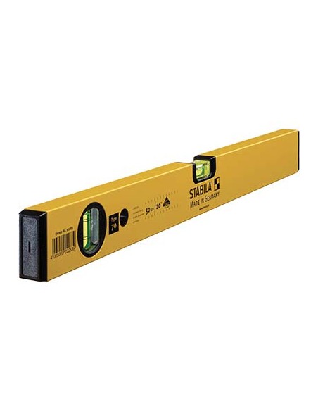 LIVELLA A BOLLA 70 STABILA ALLUMINIO BOLLE 2 CM  50