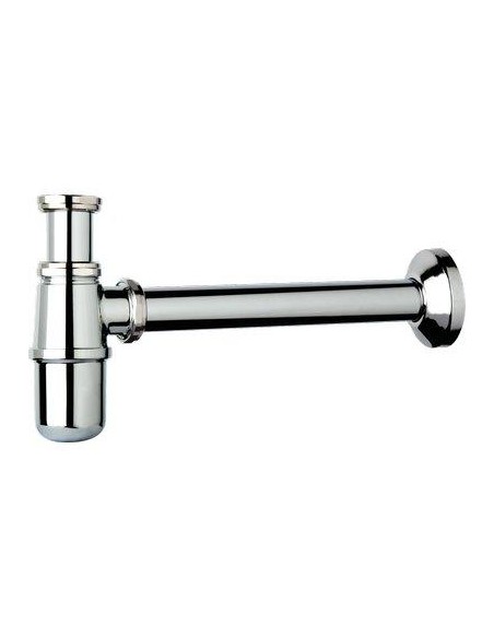 SIFONE CR A BOTTIGLIA TEA OTTONE CROMATO 1"1/4 CANNA CM 25