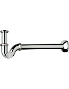 SIFONE CR A P ISPEZIONE LATERALE TEA OTTONE CROMATO 1" CANNA CM 25