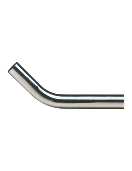 CANOTTO CR CURVO 45° OTTONE CROMATO MM 30 CM 11X15