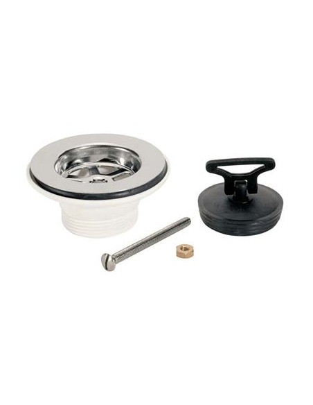PILETTA LAVELLO INOX PP 1"1/2F + TAPPO