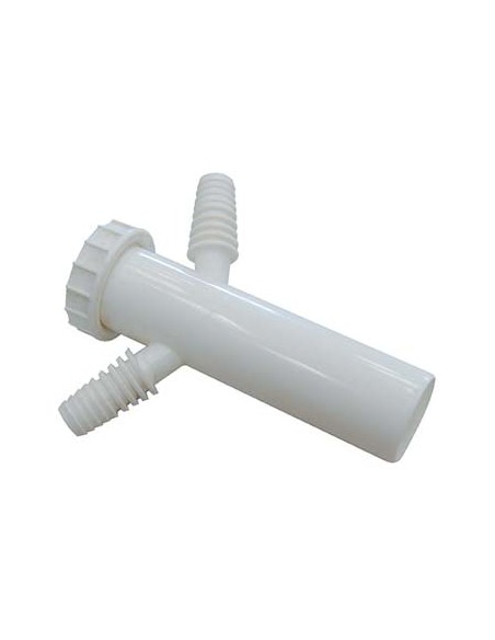 CANOTTO PP + GHIERA + 2 ATTACCHI BIANCO MM 40 1"1/2