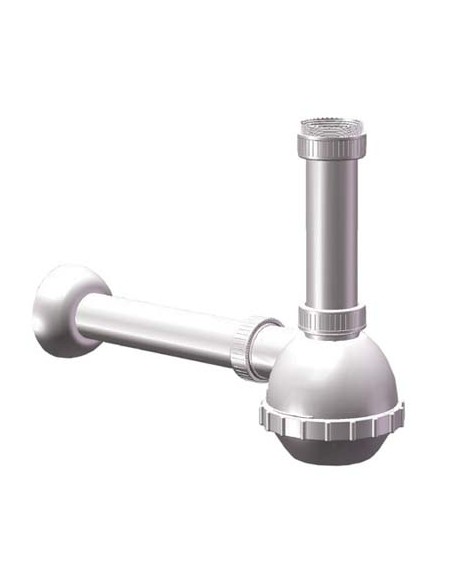 SIFONE PP A BOTTIGLIA 1 VASCA BIANCO MM 40/32 1"1/2