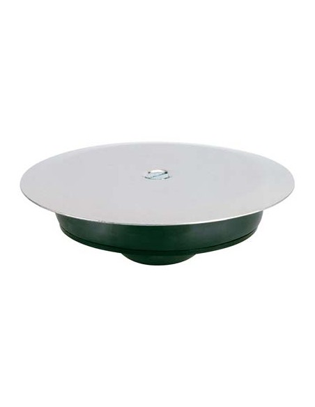 TAPPO ESPANSIONE + PIATTELLO X POZZETTO WC PP/INOX MM 100