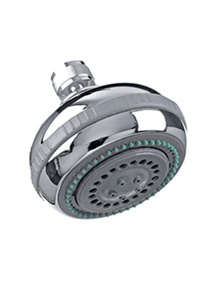SOFFIONE DOCCIA + SNODO 5 GETTI ABS CROMATO 1/2F MM 90