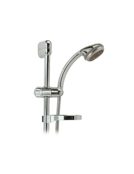 SALISCENDI DOCCETTA 5 GETTI JET ABS CROMATO TUBO MM 25 + FLEX CM 150 + D.MM 90