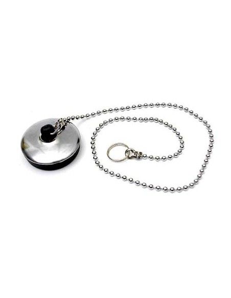 TAPPO PILETTA + CATENA PVC/INOX MM 40