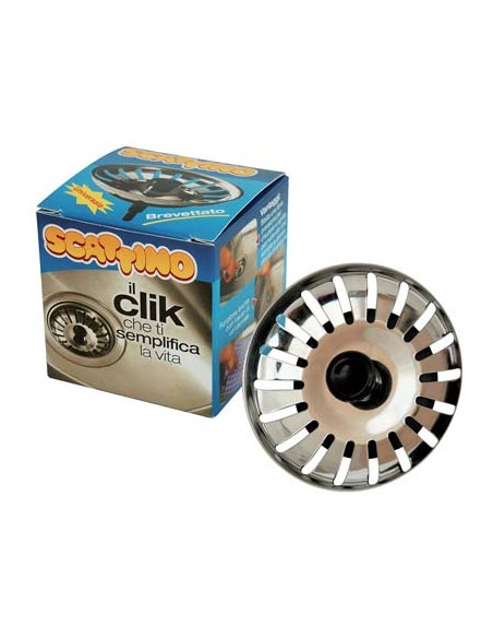 TAPPO GRIGLIA BASKET SCATTINO INOX MM 80