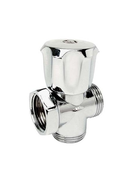 RUBINETTO A VITE 3 VIE X LAVATRICE 255 ITAP OTTONE CROMATO 1/2MX3/4M