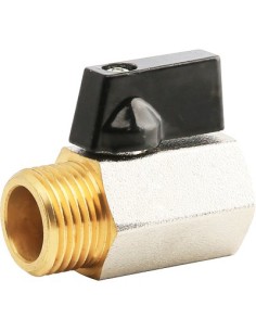 VALVOLA MINI A SFERA X SCALDACQUA WORKIT OTTONE CROMATO 3/8MF