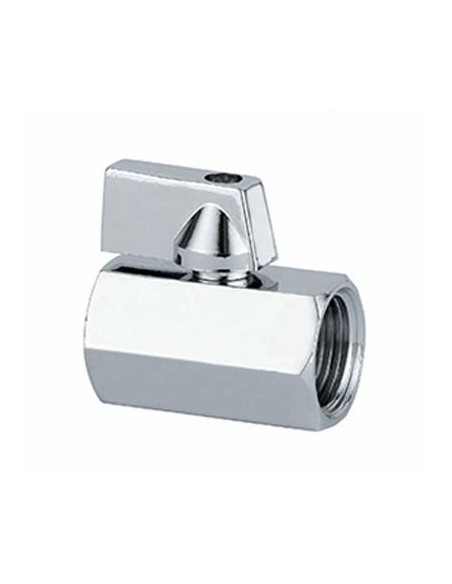VALVOLA MINI A SFERA X SCALDACQUA WORKIT OTTONE CROMATO 1/2FF