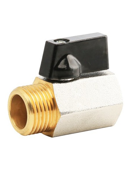 VALVOLA MINI A SFERA X SCALDACQUA WORKIT OTTONE CROMATO 1/2MF