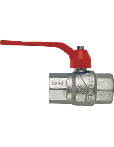 VALVOLA SFERA NORMALE FF LEVA EVOLUTION FIV OTTONE NICHELATO 3/8F