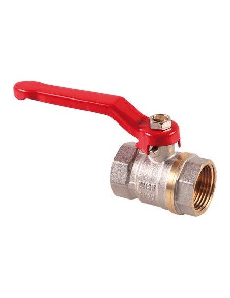VALVOLA SFERA FF LEVA STARS OTTONE NICHELATO 1/2"F