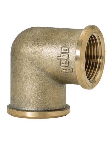 GOMITO FF OTTONE 90 GEBO 1"F