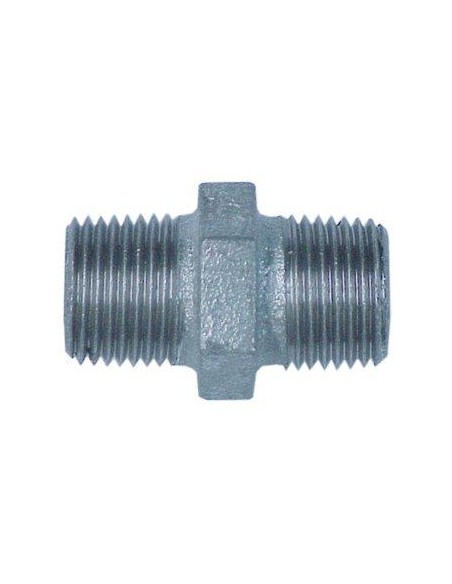 NIPPLO FILETTO DX/SX GHISA ZINCATA 281 GEBO 1"1/4M