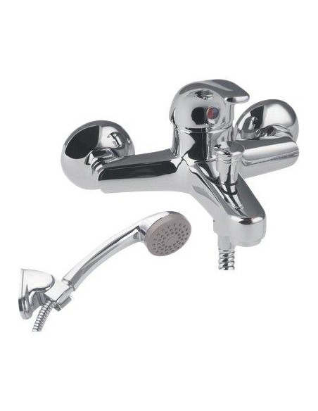 MISCELATORE VASCA PARIGI EFFE OTTONE CROMATO