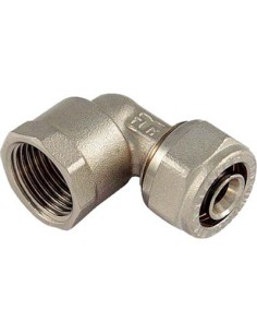 GOMITO MULTISTRATO FILETTO FEMMINA BAMPI OTTONE MM 16X1/2F