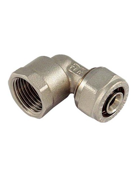 GOMITO MULTISTRATO FILETTO FEMMINA BAMPI OTTONE MM 20X1/2F