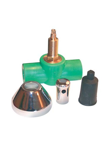 RUBINETTO ARRESTO PPR A SALDARE VERDE MM 20