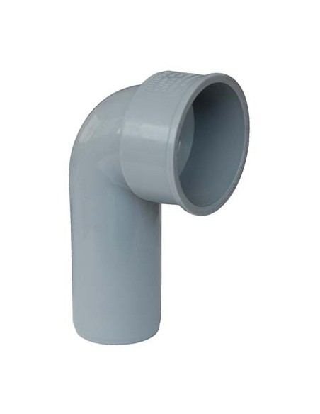 CURVA TECNICA SCARICO IDRICO AD INNESTO PP GRIGIO MM 40/50