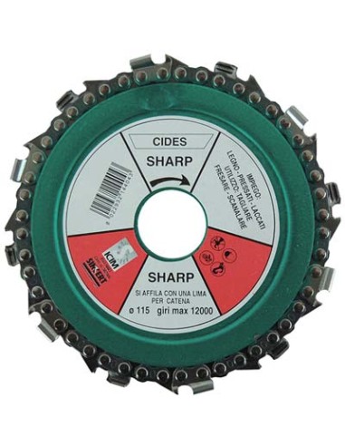 LAMA CIRCOLARE A CATENA X LEGNO MM 115X22,2