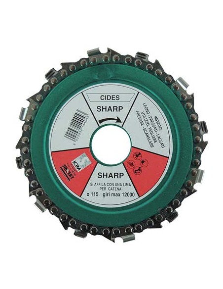 LAMA CIRCOLARE A CATENA X LEGNO MM 115X22,2