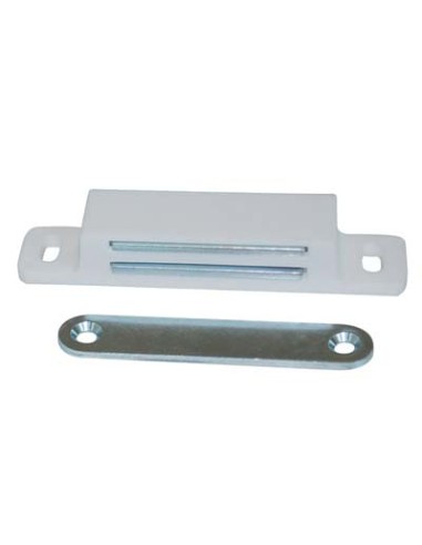 CRICCHETTO MAGNETICO SPORTELLI 652 MM 87X18 H.MM 15 KG 12 + INCONTRO BIANCO