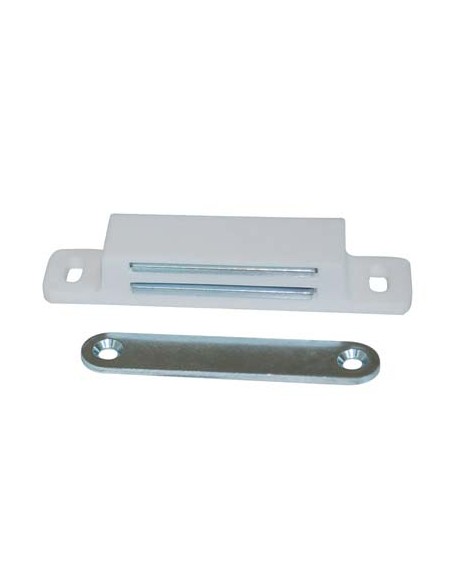 CRICCHETTO MAGNETICO SPORTELLI 652 MM 87X18 H.MM 15 KG 12 + INCONTRO BIANCO