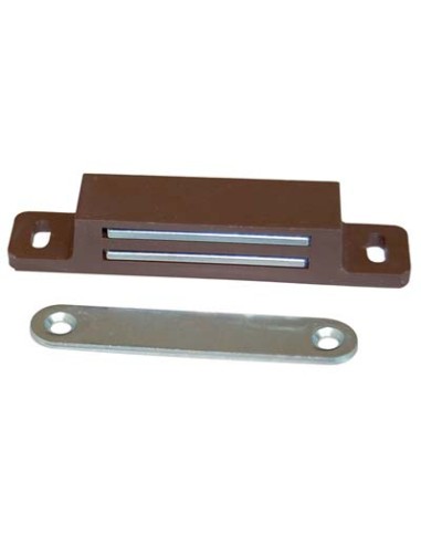 CRICCHETTO MAGNETICO SPORTELLI 652 MM 87X18 H.MM 15 KG 12 + INCONTRO MARRONE