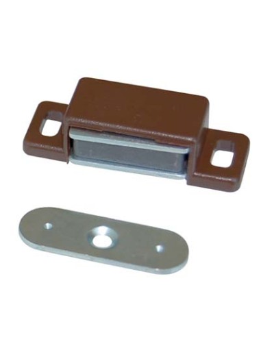 CRICCHETTO MAGNETICO SPORTELLI 306 MM 48 H.MM 15 KG 6 + INCONTRO MARRONE