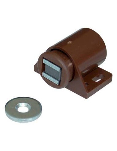 CRICCHETTO MAGNETICO SPORTELLI 640 MM 30X30 H.MM 19 KG 6 + INCONTRO MARRONE