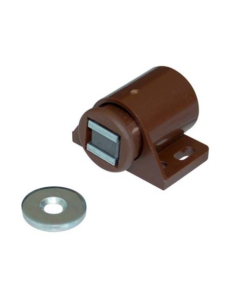CRICCHETTO MAGNETICO SPORTELLI 640 MM 30X30 H.MM 19 KG 6 + INCONTRO MARRONE