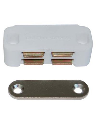 CRICCHETTO MAGNETICO SPORTELLI UCN10 VAREC MM 45 H.MM 19 KG 3,5 + INCONTRO BIANCO