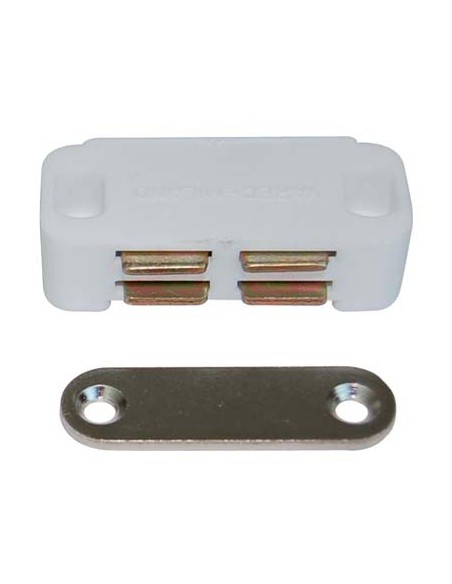 CRICCHETTO MAGNETICO SPORTELLI UCN10 VAREC MM 45 H.MM 19 KG 3,5 + INCONTRO BIANCO