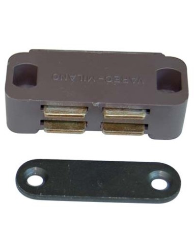CRICCHETTO MAGNETICO SPORTELLI UCN10 VAREC MM 45 H.MM 19 KG 3,5 + INCONTRO MARRONE