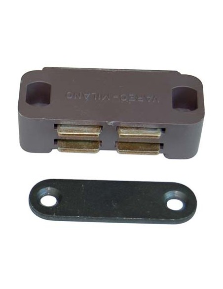 CRICCHETTO MAGNETICO SPORTELLI UCN10 VAREC MM 45 H.MM 19 KG 3,5 + INCONTRO MARRONE