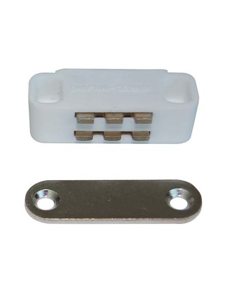 CRICCHETTO MAGNETICO SPORTELLI UC12 VAREC MM 40 H.MM 16 KG 5 + INCONTRO BIANCO