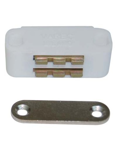 CRICCHETTO MAGNETICO SPORTELLI UC14 VAREC MM 45 H.MM 20 KG 7 + INCONTRO BIANCO